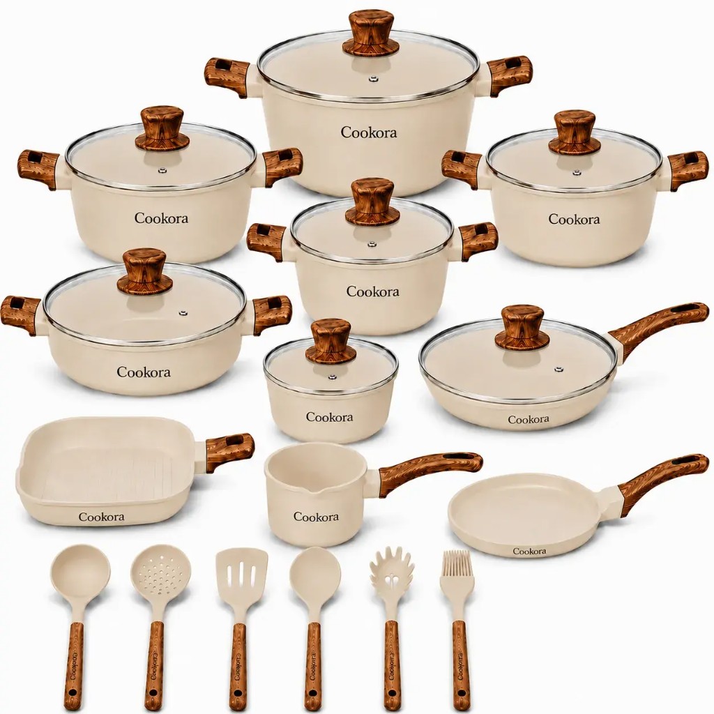 Complete Cookora 12-piece cookware set
