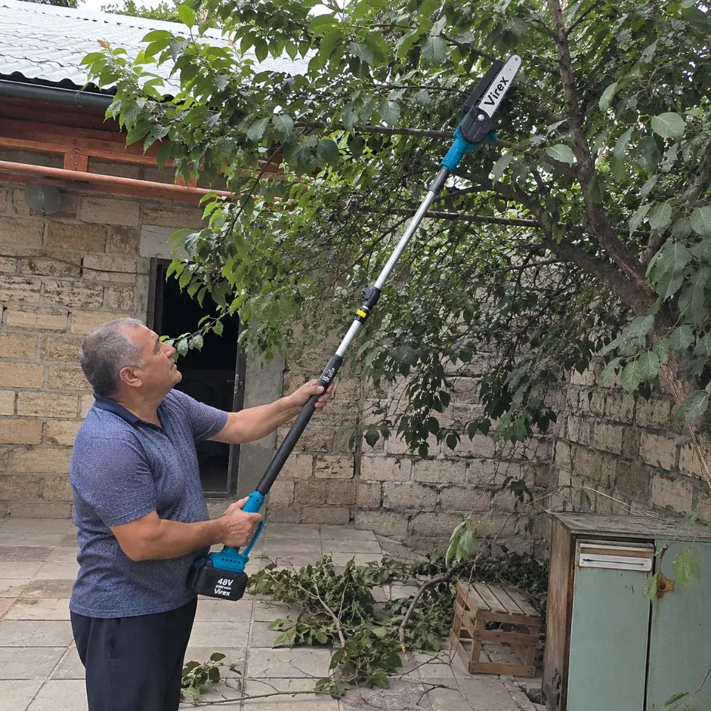 Virex pruning high tree branches